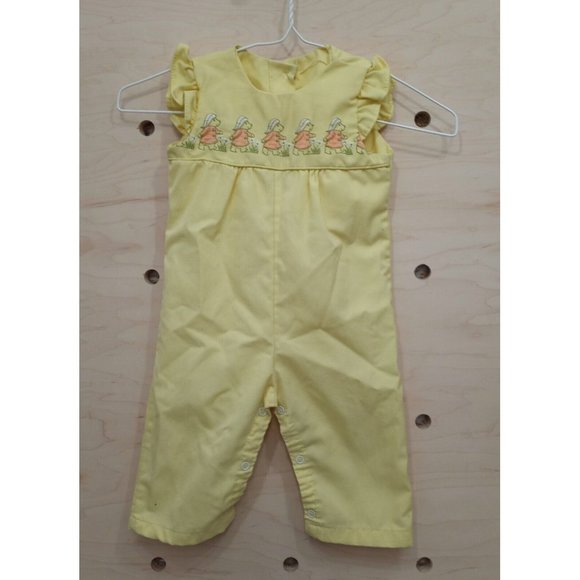 Vintage Infants One Piece Outfit Size 12 Months. Thomas brand Embroidered Bears - Picture 1 of 6